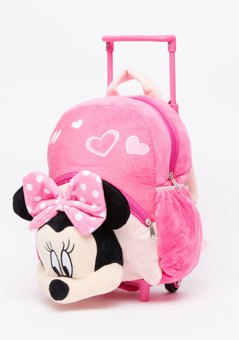 Minnie Mouse Plush Trolley Backpack with Zip Closure-Trolleys-image-0