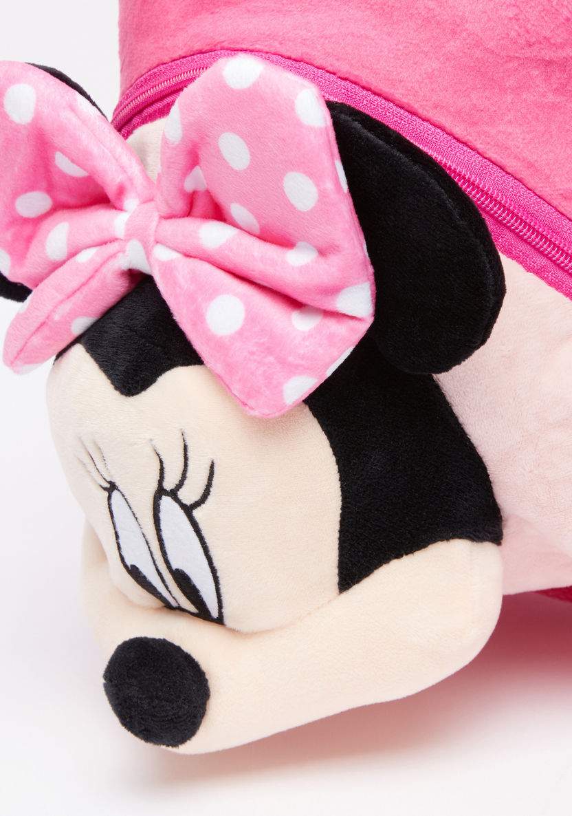Minnie Mouse Plush Trolley Backpack with Zip Closure-Trolleys-image-2