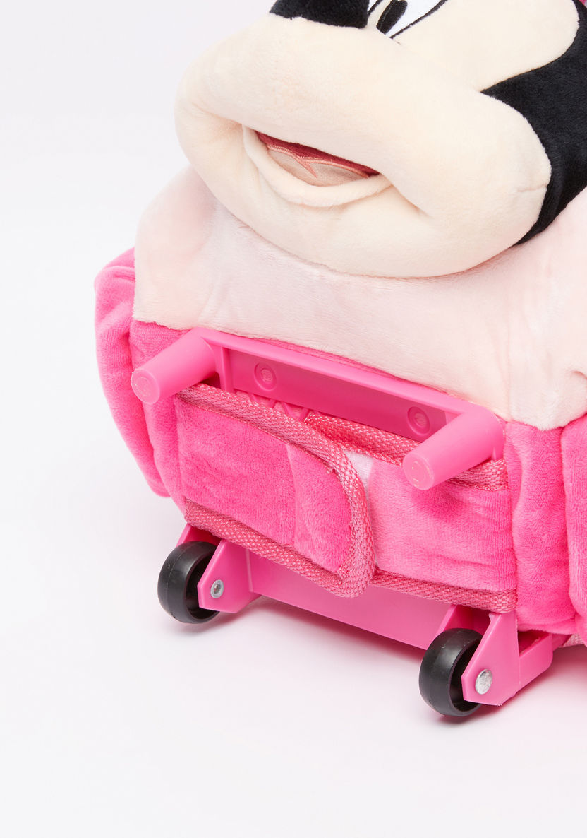 Minnie Mouse Plush Trolley Backpack with Zip Closure-Trolleys-image-3