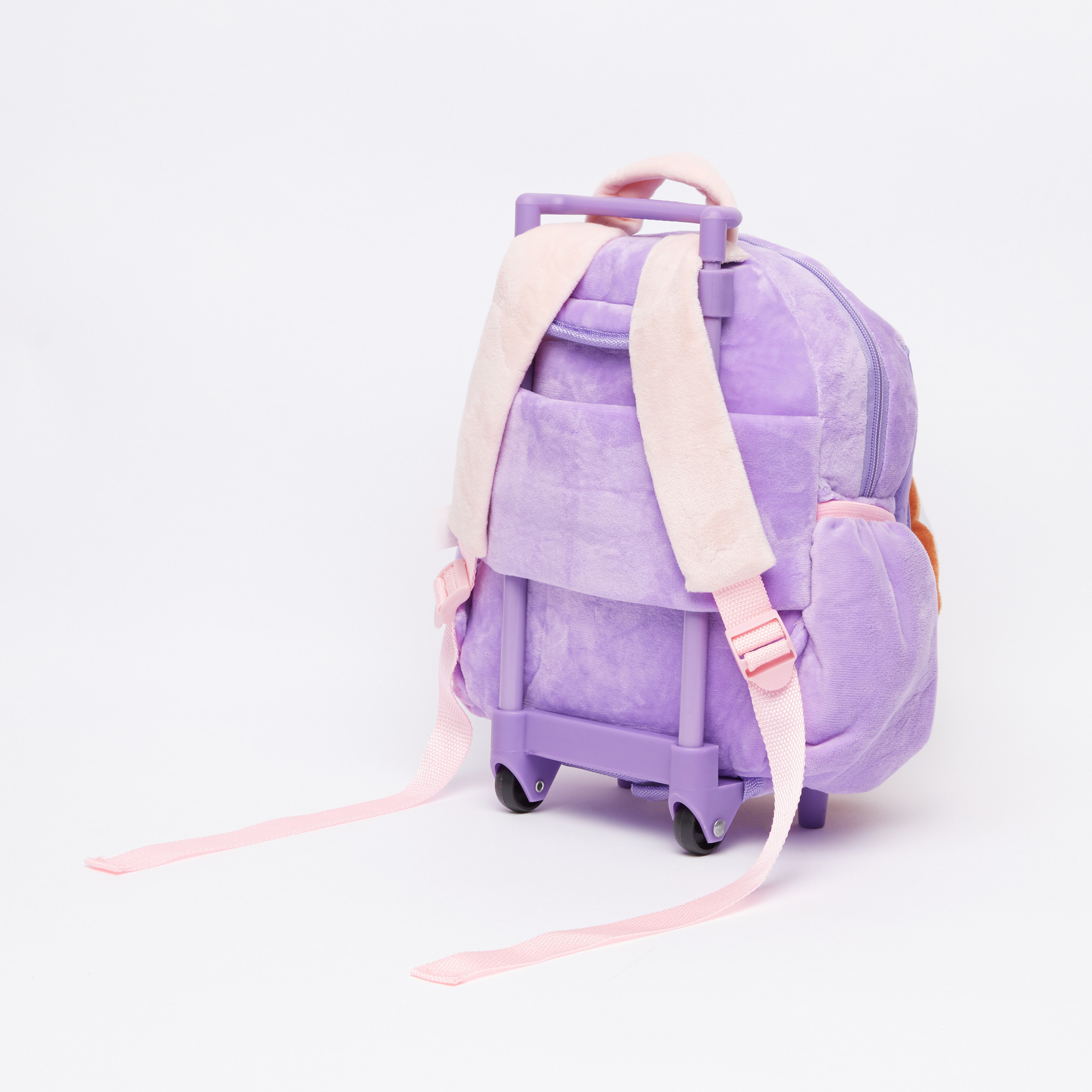 Sofia the First 3D Trolley Backpack with Zip Closure-school-bagsandbackpacks-trolleybags-image-2