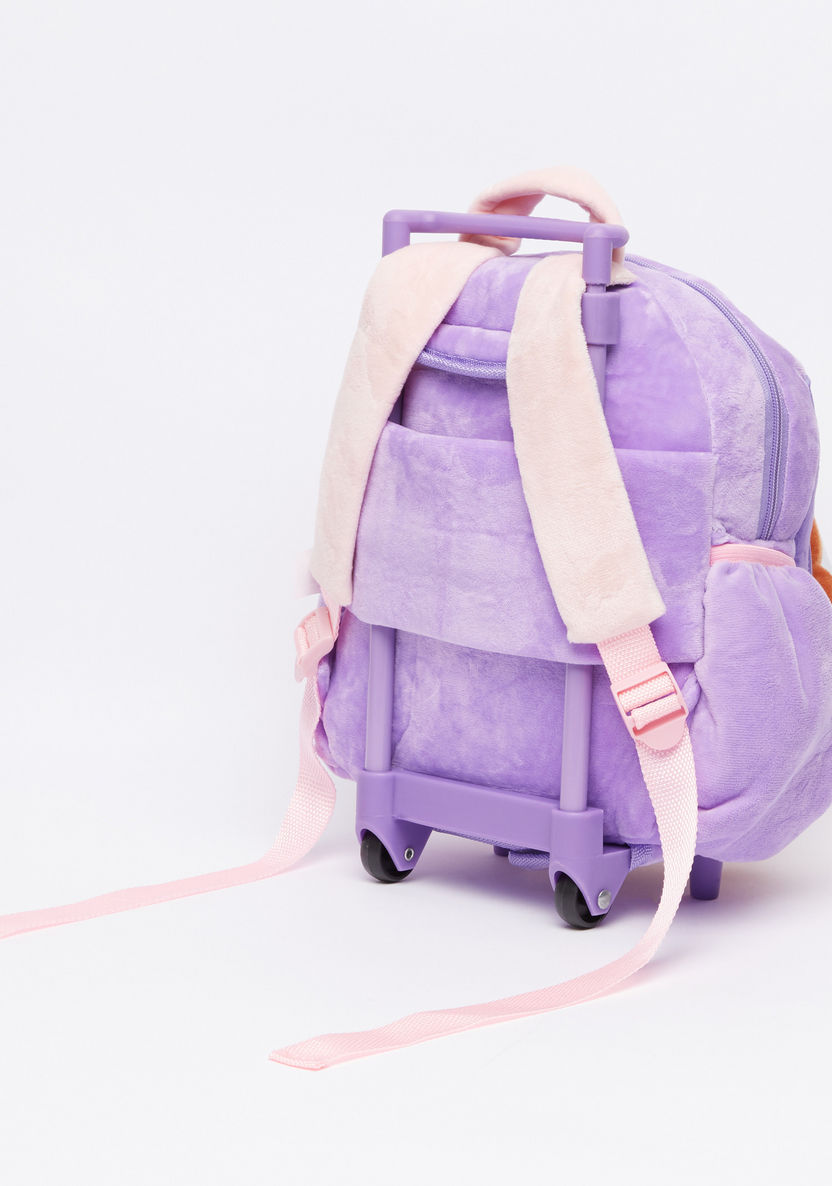 Sofia the First 3D Trolley Backpack with Zip Closure-Trolleys-image-1