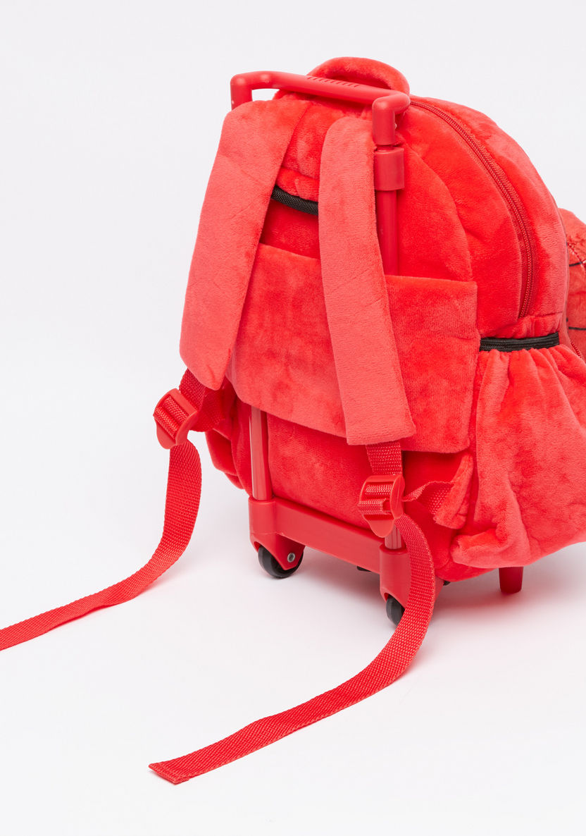 Spider-Man Printed 3D Trolley Backpack with Zip Closure-Trolleys-image-1