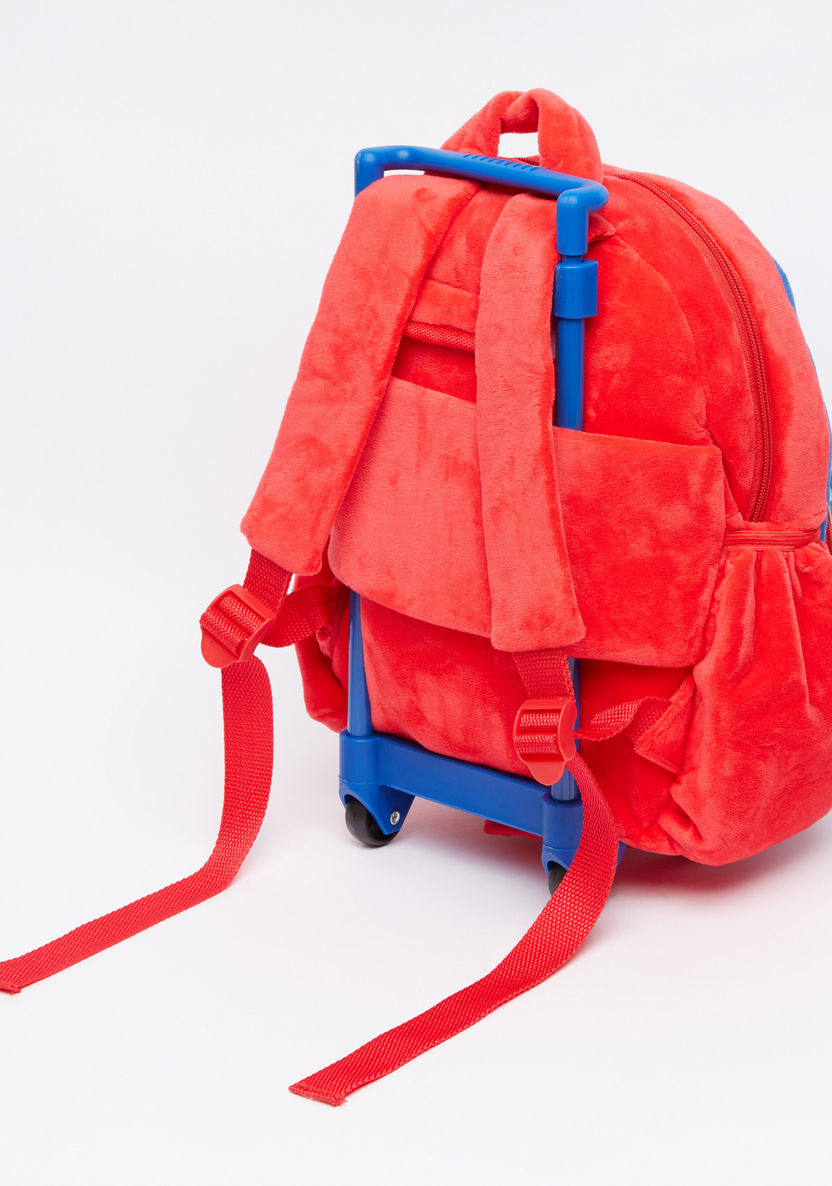 PJ Masks Printed 3D Trolley Backpack with Zip Closure-Trolleys-image-1