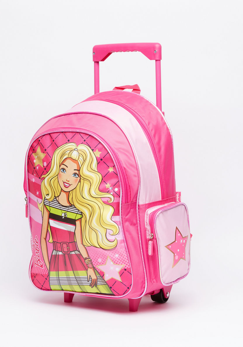 Barbie Printed 5-Piece Trolley Backpack Set-School Sets-image-1