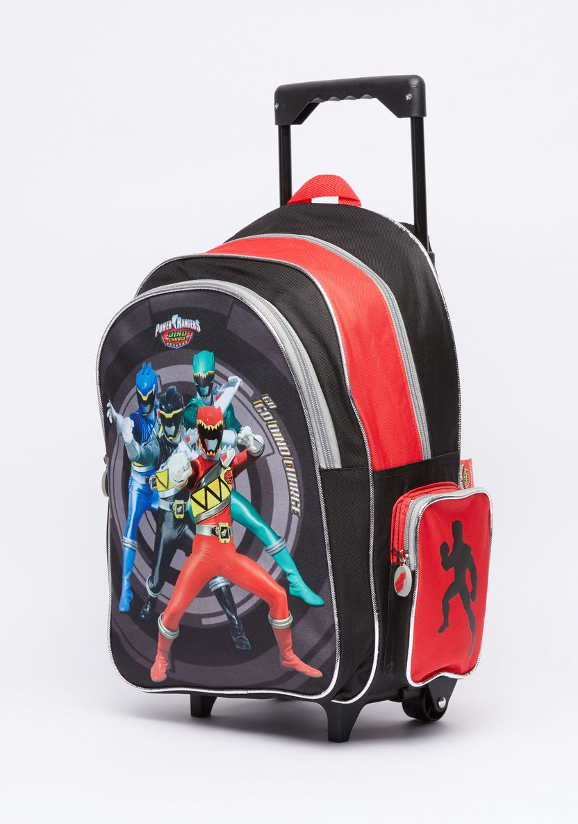 Power Rangers Printed 5-Piece Trolley Backpack Set-School Sets-image-1