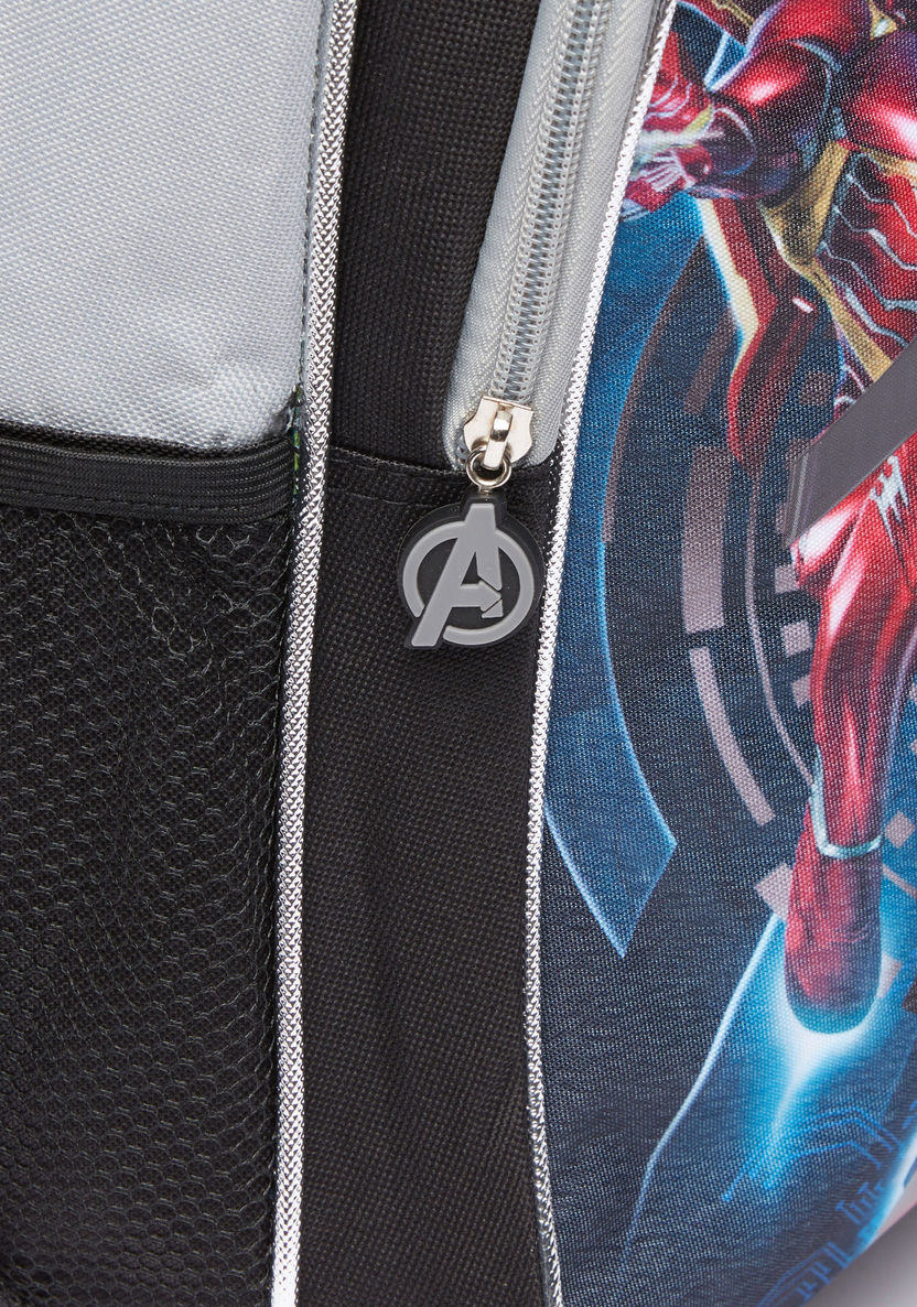 Avengers Printed 5-Piece Trolley Backpack Set-School Sets-image-3