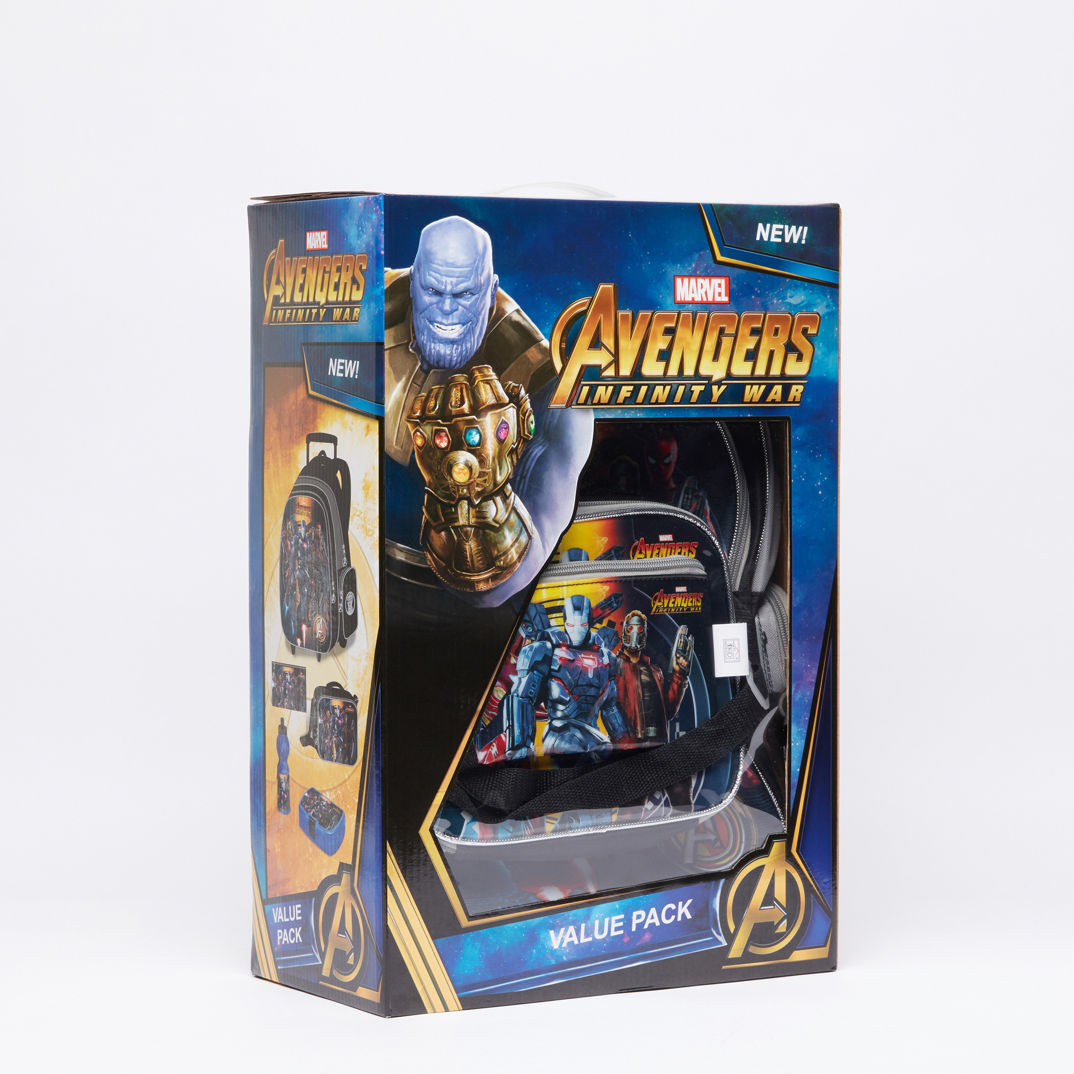 Avengers Printed 5-Piece Trolley Backpack Set-school-bagsandbackpacks-trolleybags-image-11