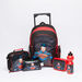 Superman Printed 5-Piece Trolley Backpack Set with Zip Closure-School Sets-thumbnail-0