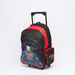 Superman Printed 5-Piece Trolley Backpack Set with Zip Closure-School Sets-thumbnail-1