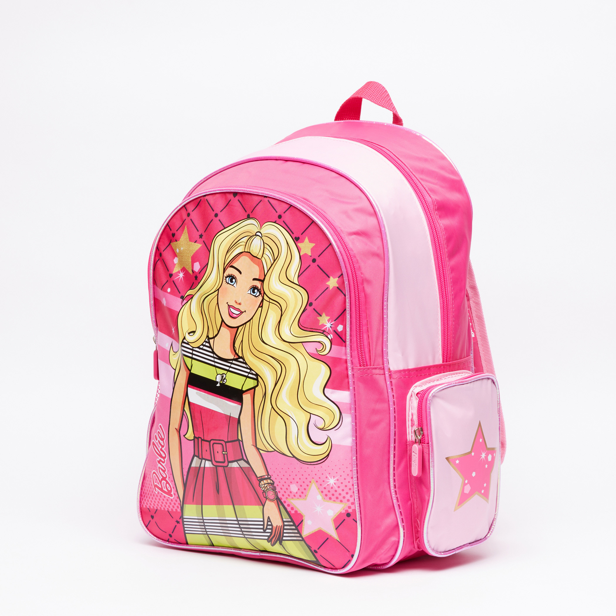 طقم حقيبة ظهر بطبعات باربي - 5 قطع-school-bagsandbackpacks-backpacks-image-2