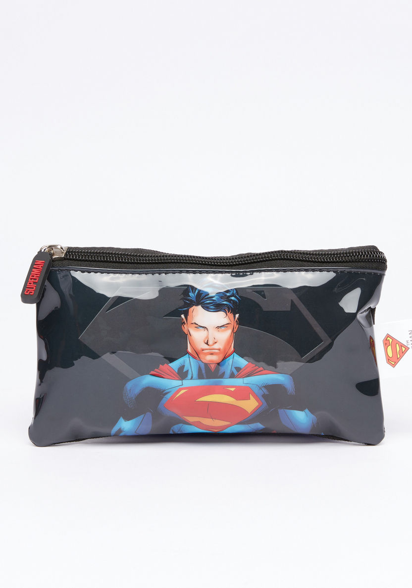 Superman Printed 5-Piece Backpack Set-School Sets-image-6