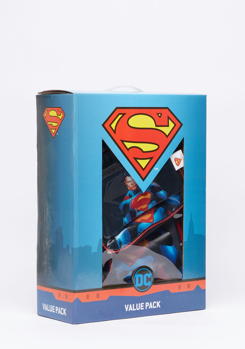 Superman Printed 5-Piece Backpack Set-School Sets-image-9