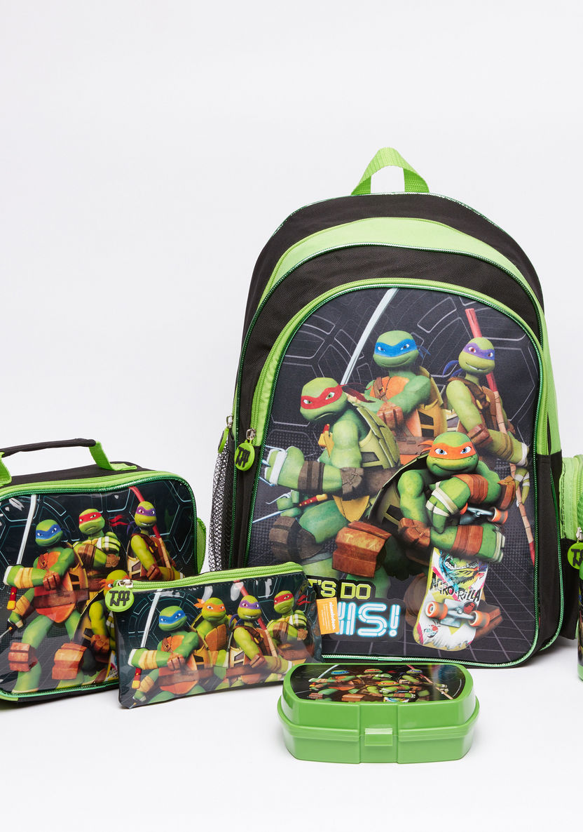Teenage Mutant Ninja Turtles Printed 5-Piece Backpack Set-School Sets-image-0