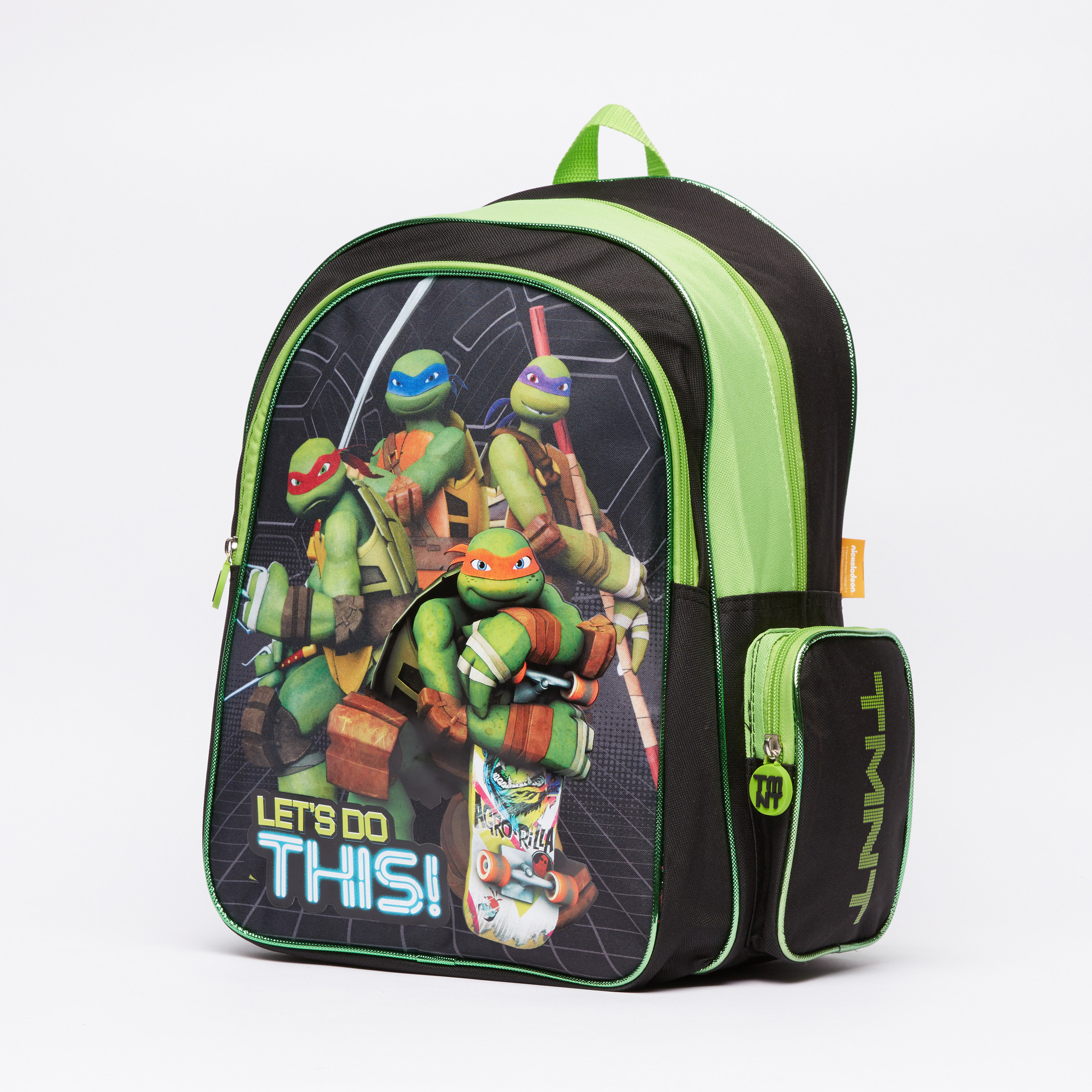 طقم حقيبة ظهر بطبعات سلاحف النينجا - 5 قطع-school-bagsandbackpacks-backpacks-image-2