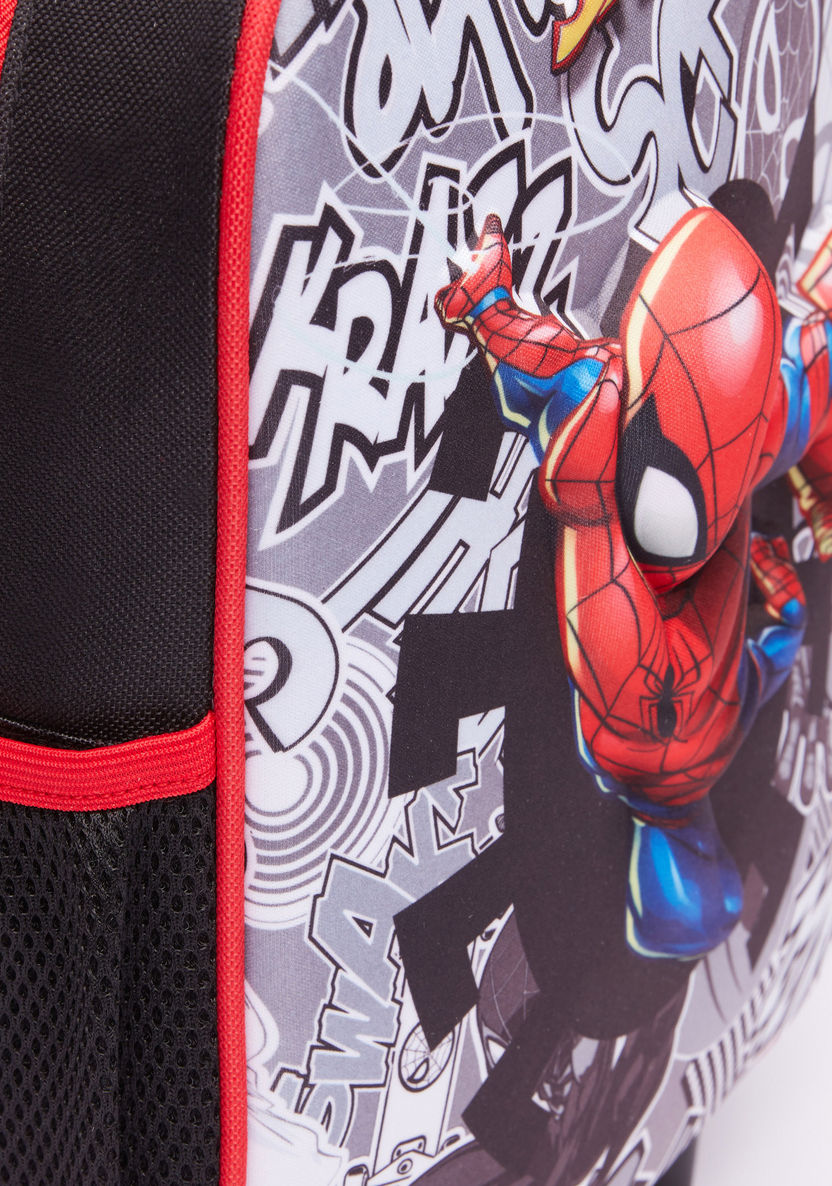 Spider-Man Printed 3-Piece Trolley Backpack Set-School Sets-image-3