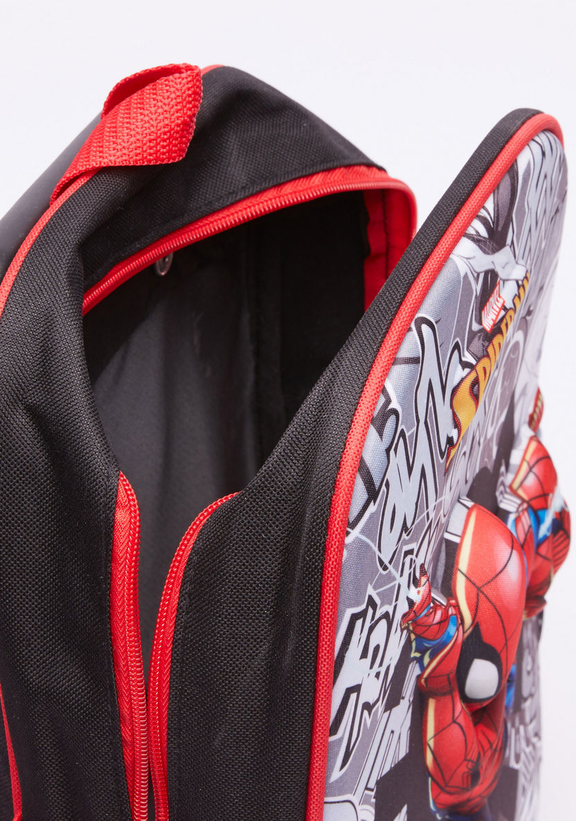 Spider-Man Printed 3-Piece Trolley Backpack Set-School Sets-image-5