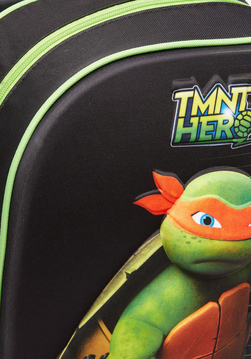 Teenage Mutant Ninja Turtles Printed 3-Piece Trolley Backpack Set-School Sets-image-3