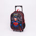 Superman Printed 3-Piece Trolley Backpack Set-School Sets-thumbnail-1