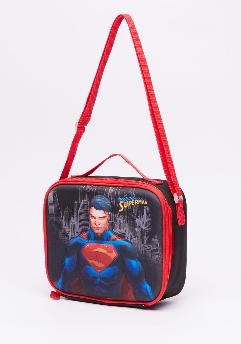 Superman Printed 3-Piece Trolley Backpack Set-School Sets-image-6