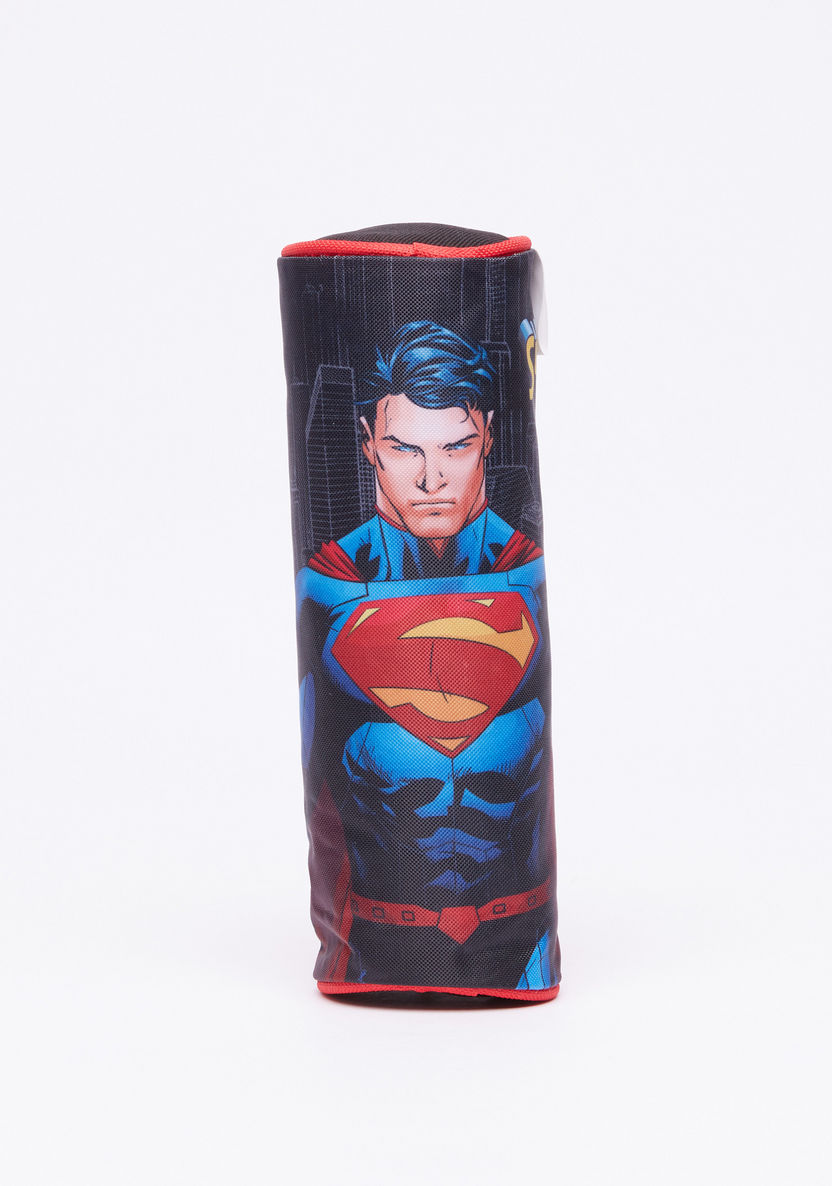 Superman Printed 3-Piece Trolley Backpack Set-School Sets-image-7