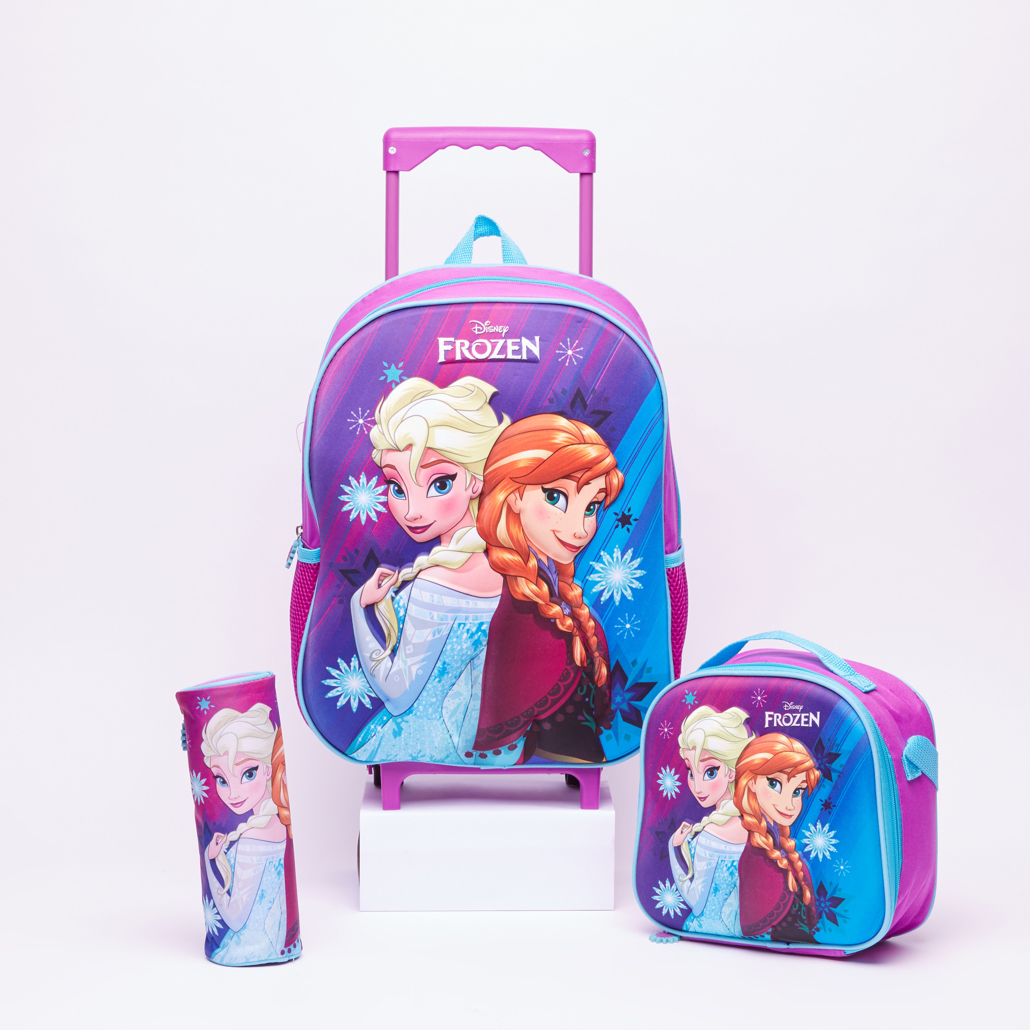 Frozen Printed 3-Piece Trolley Backpack Set-school-bagsandbackpacks-trolleybags-image-1