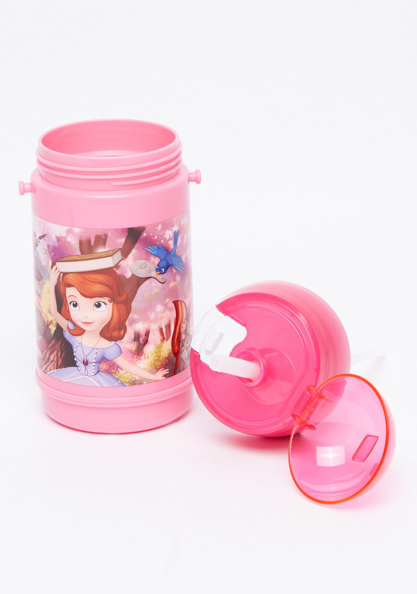 Sofia the First Printed Water Bottle with Straw-Water Bottles-image-2