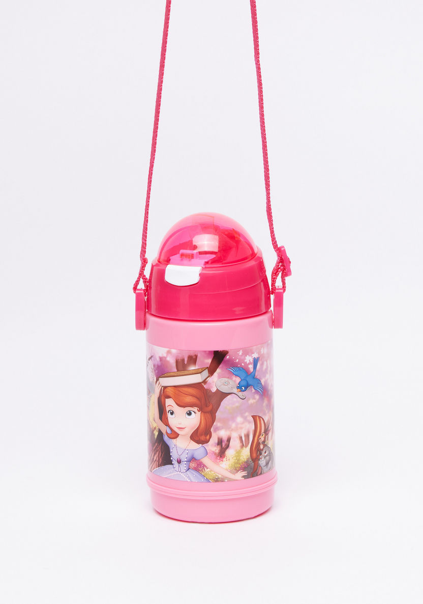 Sofia the First Printed Water Bottle with Straw-Water Bottles-image-3