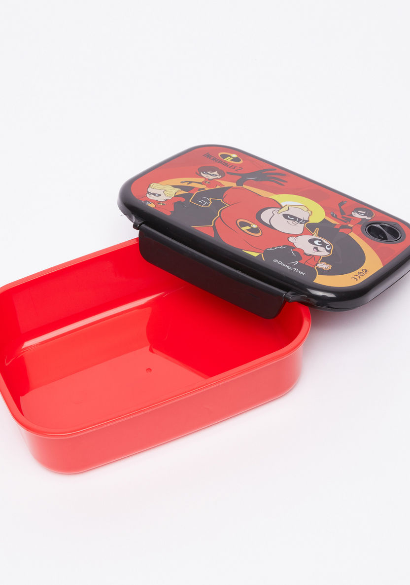 The Incredibles Printed Lunchbox with Clip Closures-Lunch Boxes-image-2