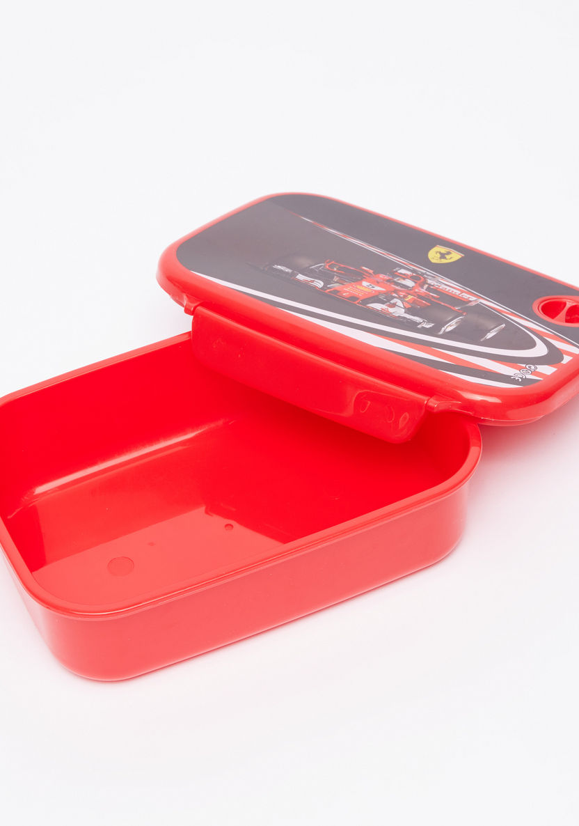 Ferrari Printed Lunchbox with Clip Closures-Lunch Boxes-image-2