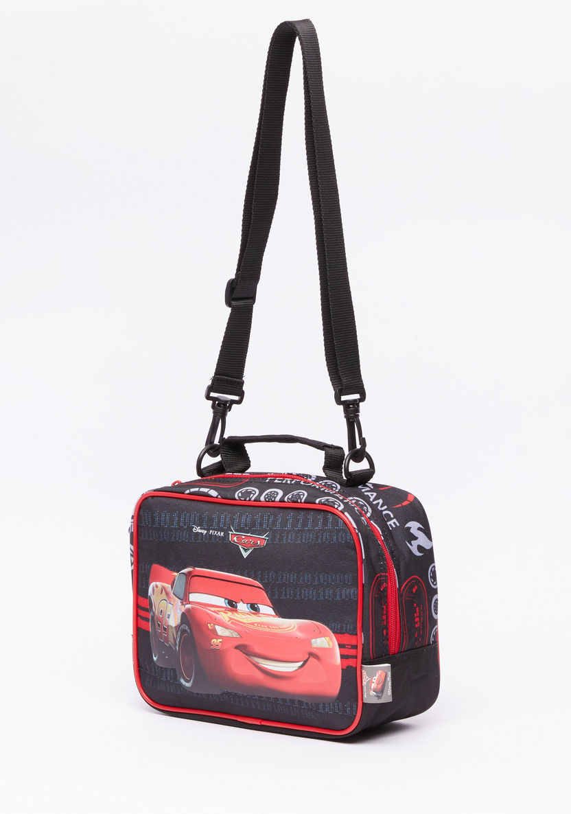 Cars Printed Lunch Bag with Zip Closure-Lunch Bags-image-0