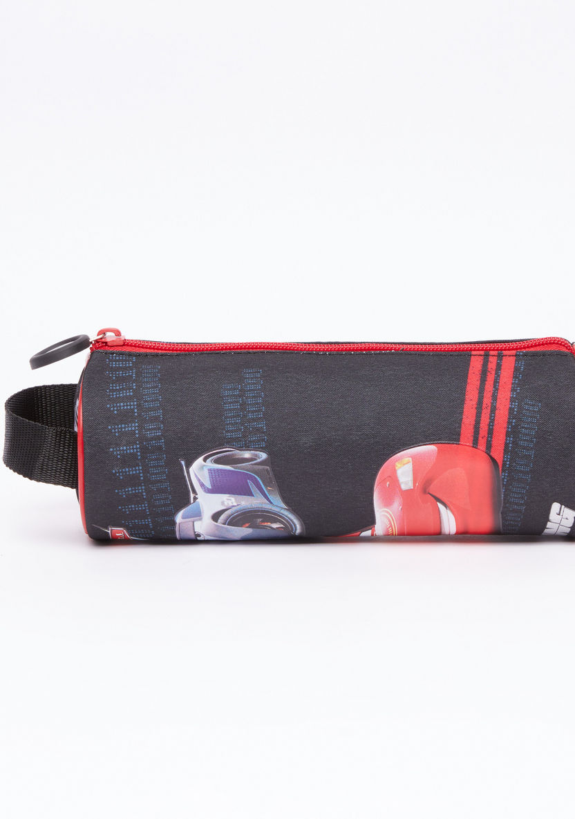 Cars Printed Pencil Case with Zip Closure-Pencil Cases-image-1