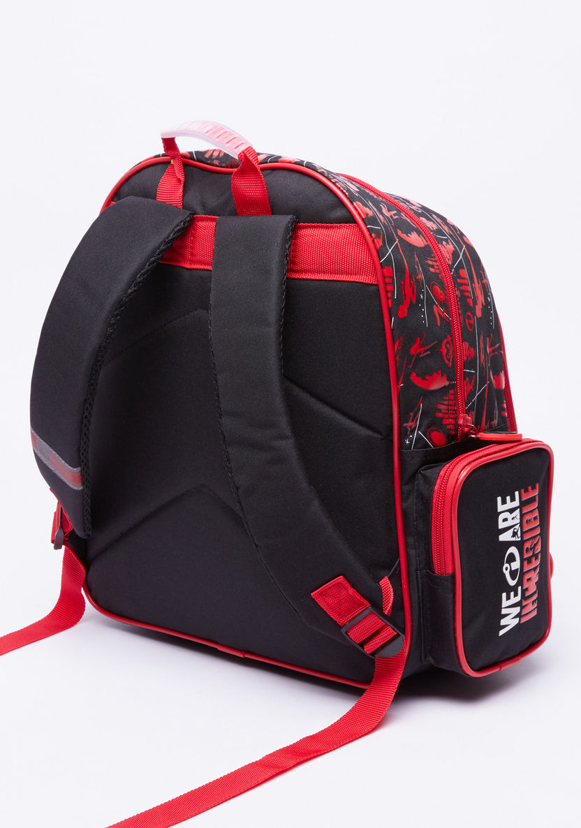 The Incredibles Printed Backpack with Zip Closure-Backpacks-image-1