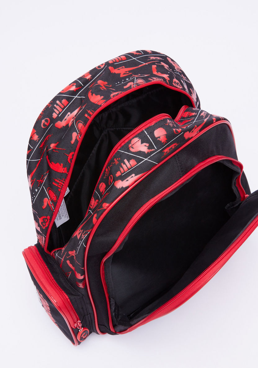 The Incredibles Printed Backpack with Zip Closure-Backpacks-image-3