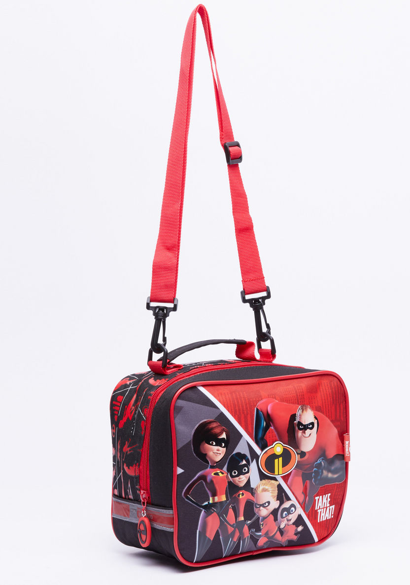 The Incredibles Printed Lunch Bag with Zip Closure-Lunch Bags-image-1