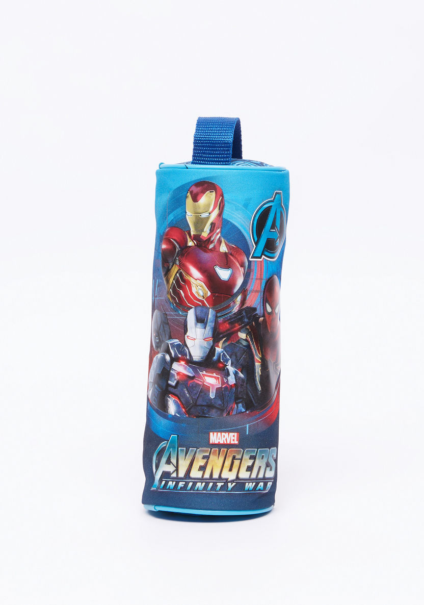 Avengers Printed Pencil Case with Zip Closure-Pencil Cases-image-0