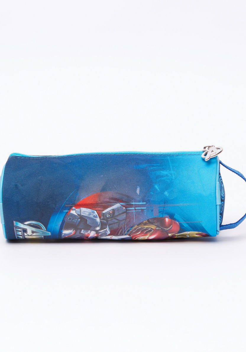 Avengers Printed Pencil Case with Zip Closure-Pencil Cases-image-1