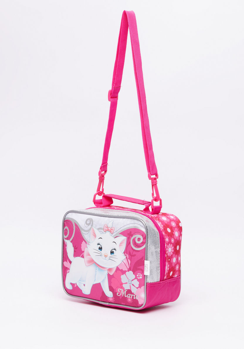 Marie the Cat Printed Lunch Bag with Zip Closure-Lunch Bags-image-0