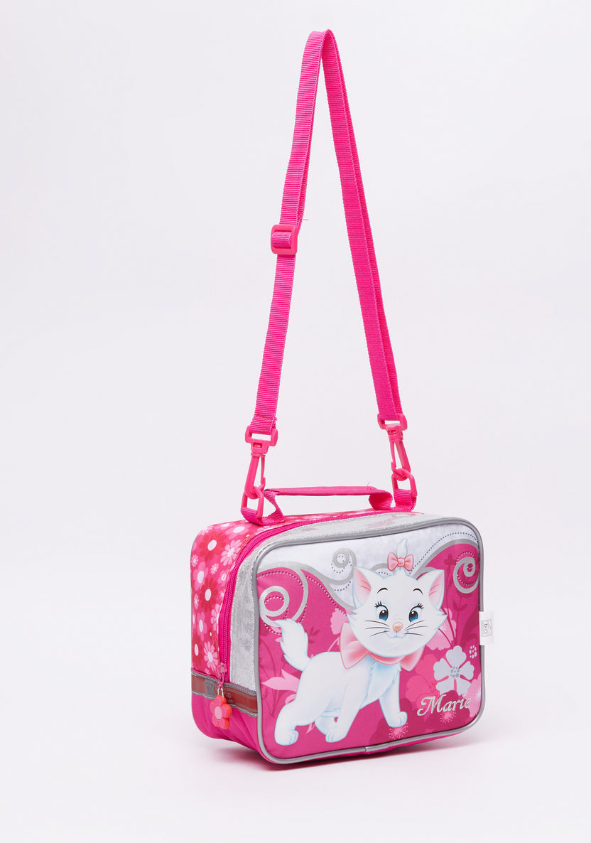 Marie the Cat Printed Lunch Bag with Zip Closure-Lunch Bags-image-1