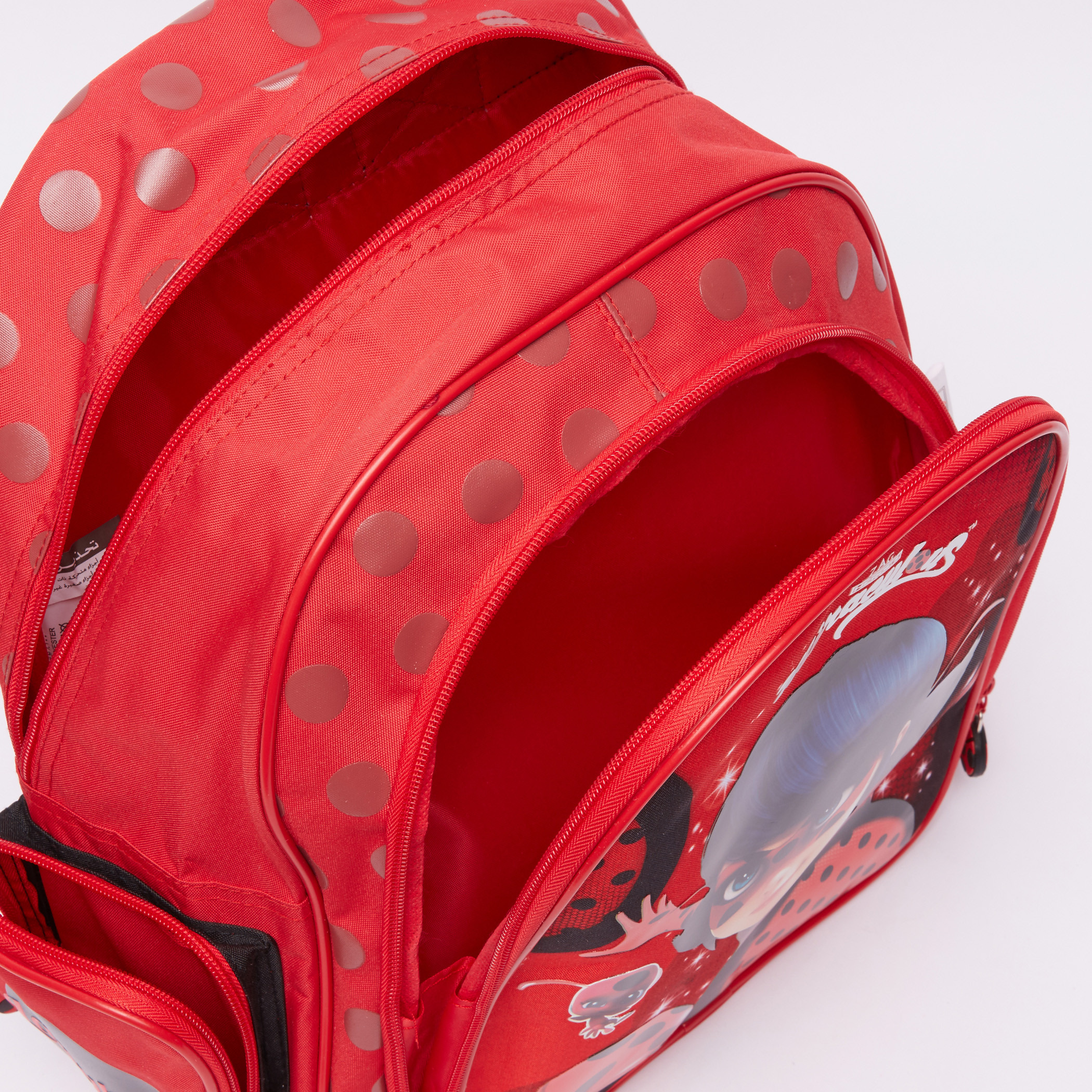 Miraculous Ladybug Printed Backpack with Zip Closure-school-bagsandbackpacks-backpacks-image-3