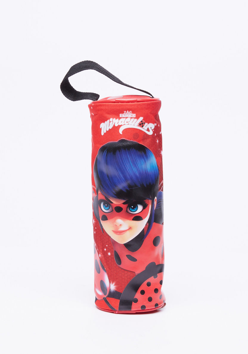 Miraculous Ladybug Printed Pencil Case with Zip Closure-Pencil Cases-image-0