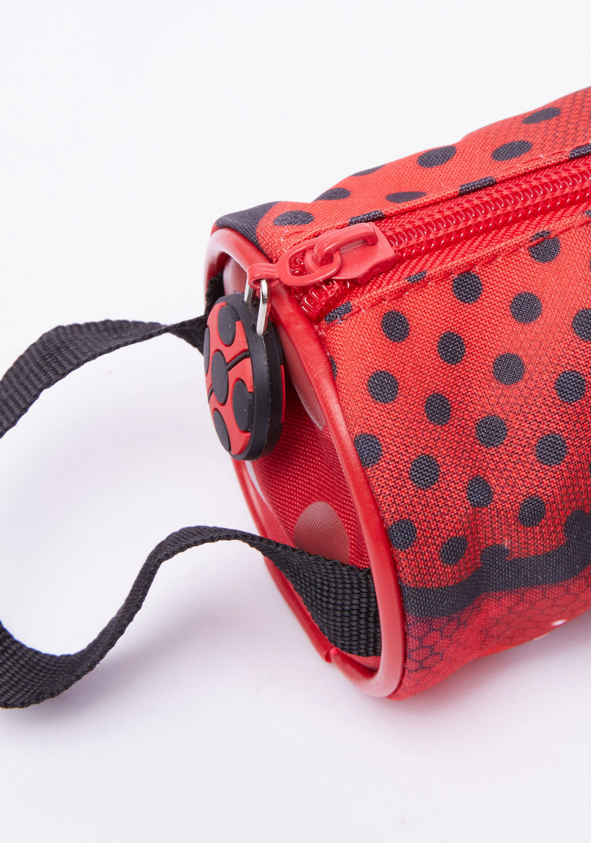 Miraculous Ladybug Printed Pencil Case with Zip Closure-Pencil Cases-image-2