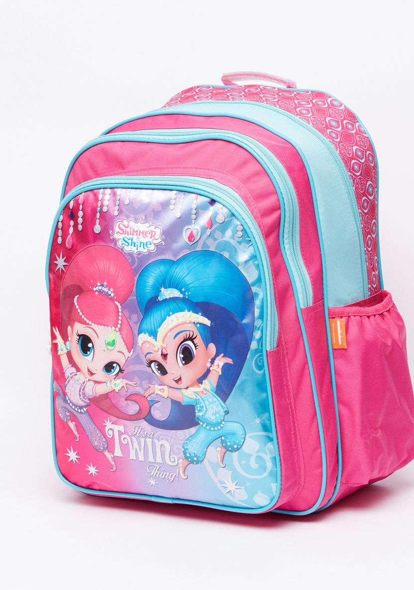 Shimmer and Shine Printed Backpack with Adjustable Straps-Backpacks-image-0