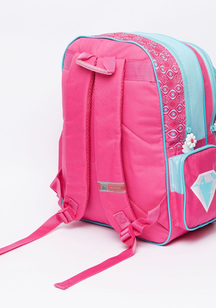 Shimmer and Shine Printed Backpack with Adjustable Straps-Backpacks-image-1