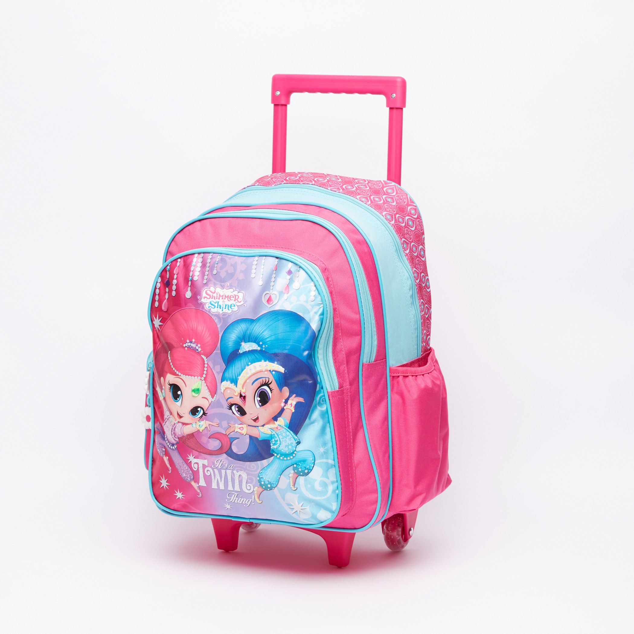 Buy Shimmer and Shine Printed Trolley Backpack with Zip Closure Online Mothercare Bahrain