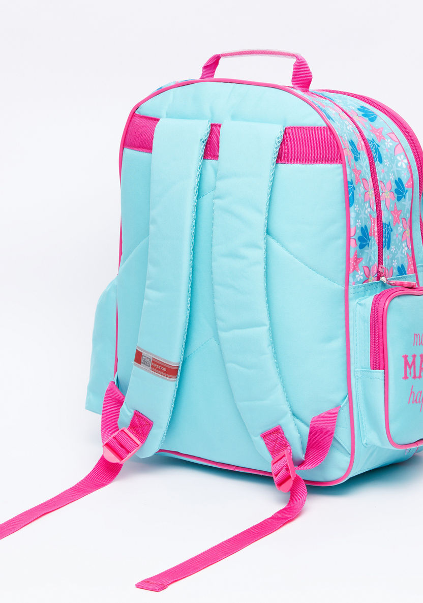 Sofia the First Printed Backpack with Zip Closure-Backpacks-image-1