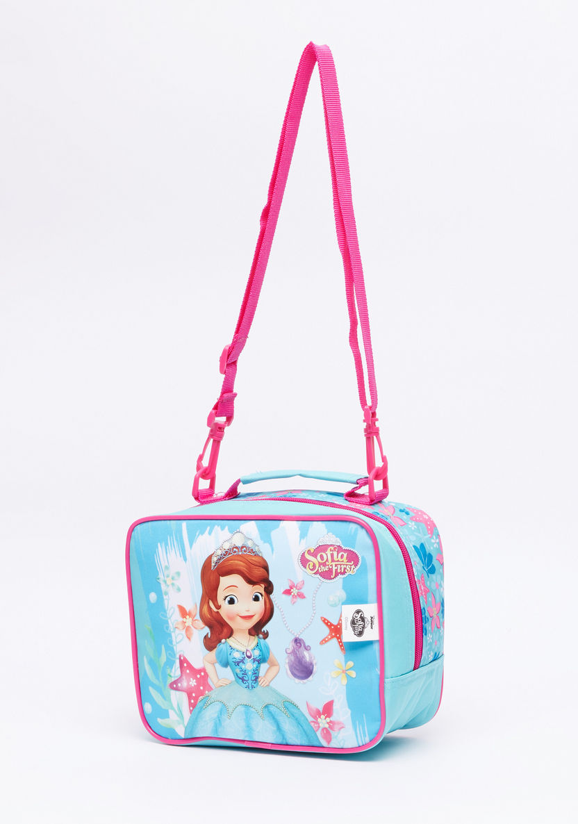 Sofia the First Printed Lunch Bag with Zip Closure-Lunch Bags-image-0