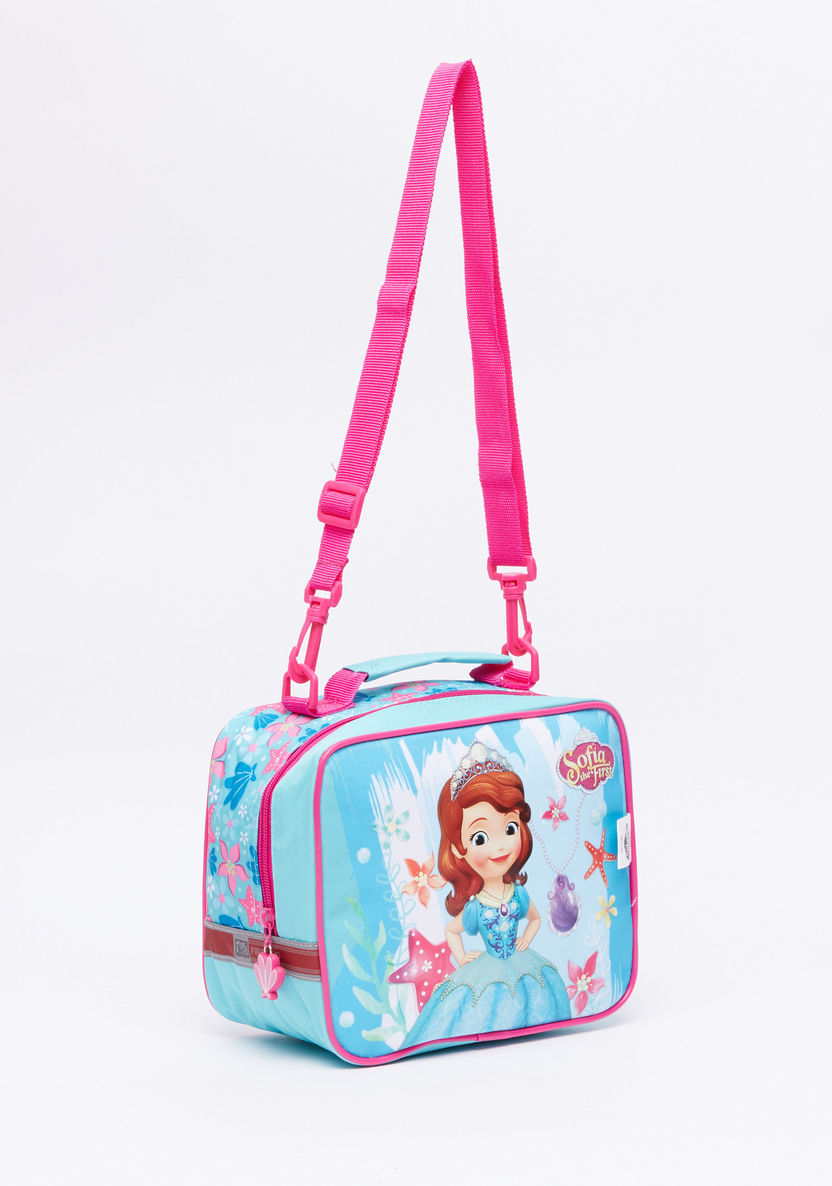 Sofia the First Printed Lunch Bag with Zip Closure-Lunch Bags-image-1