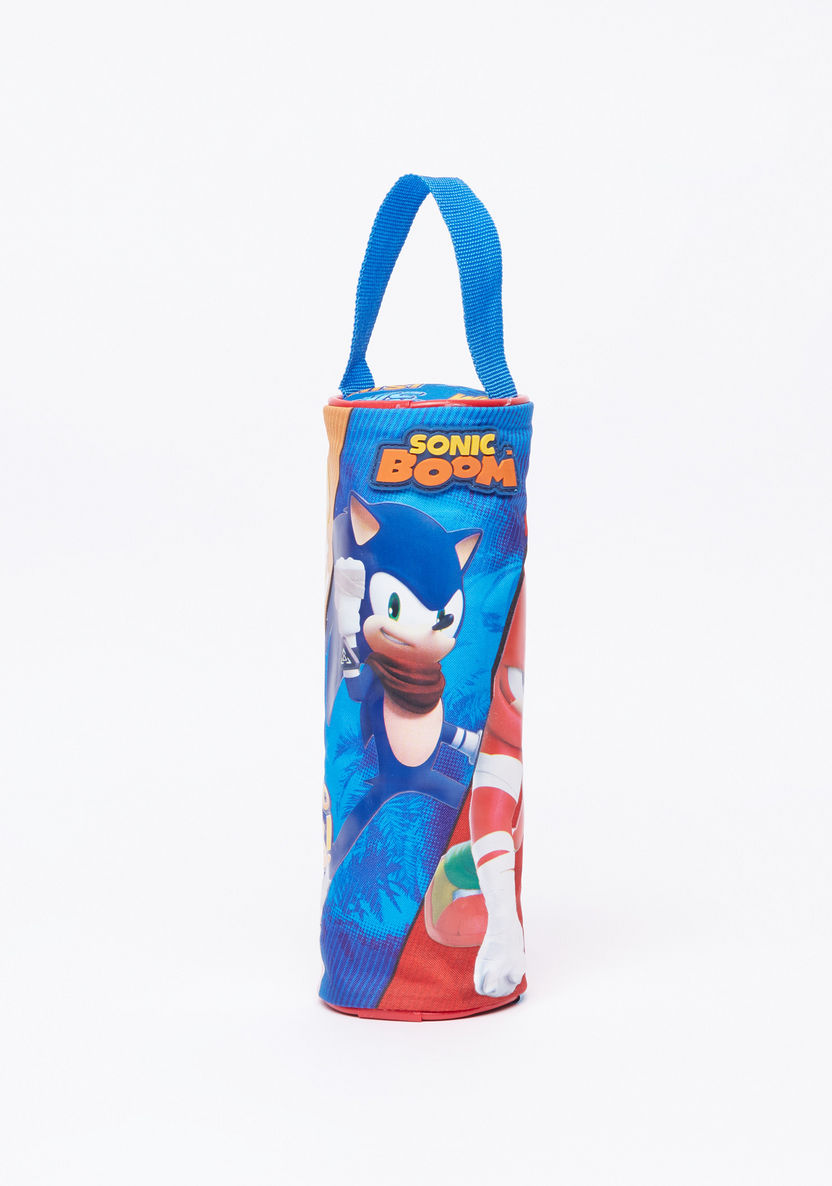 Sonic Printed Pencil Case with Zip Closure-Pencil Cases-image-0