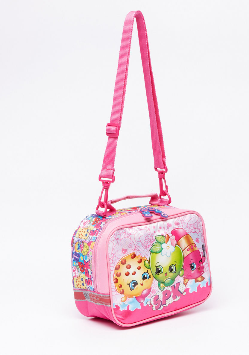 Shopkins Printed Lunch Bag with Zip Closure-Lunch Bags-image-1