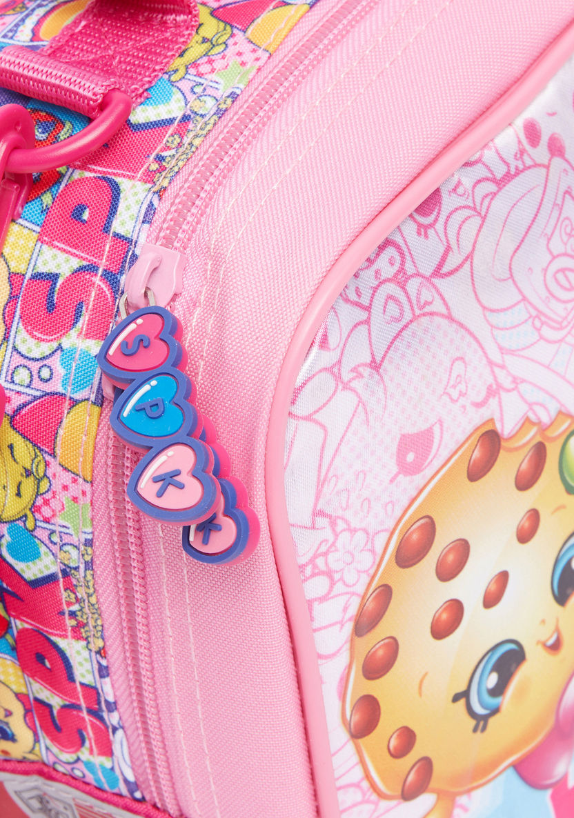 Shopkins Printed Lunch Bag with Zip Closure-Lunch Bags-image-3